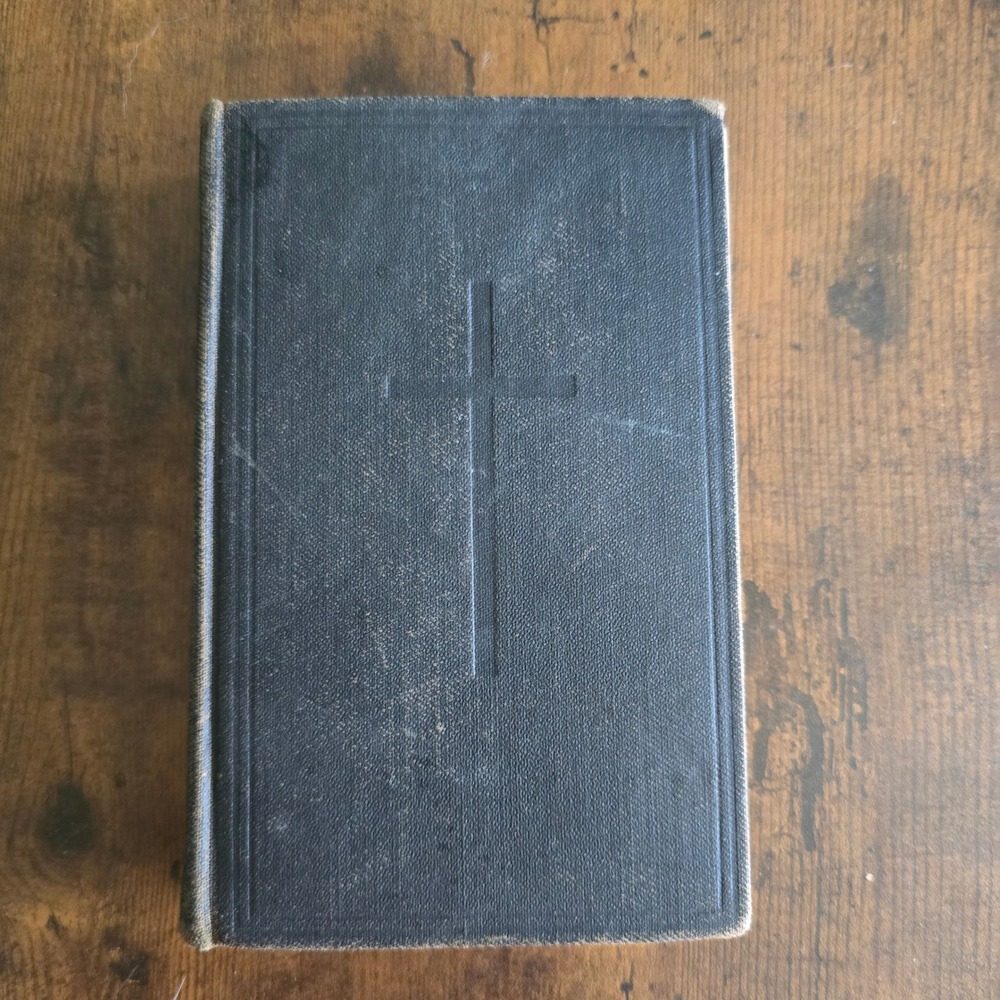Antique Book of Common Prayer 1899 Debossed Cross and Gilt Spine Lettering VIDEO